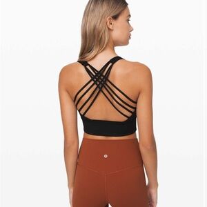 Lululemon Free to Be Bra Wild Long Line Black